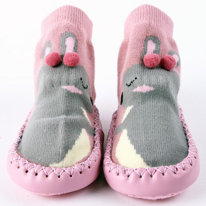 Indoor Sock Shoes Newborn Flexible Baby Soft Socks Winter Cotton Baby Girl Warm Sock With Rubber Soles