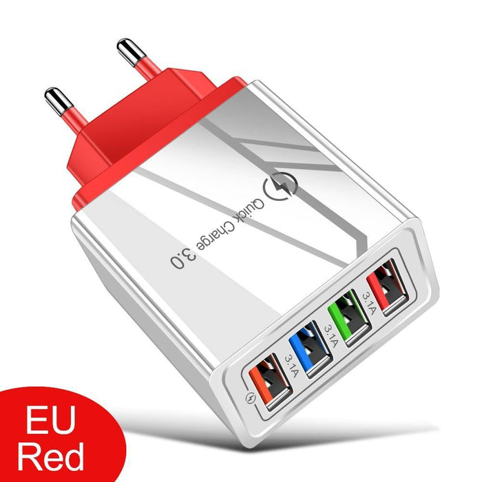 Portable USB Charger Quick Charge 3.0 4.0 QC3.0 Fast Charging Mobile Phone Accessories