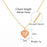 New Romantic Amazing Sweet Cute Colorful Heart Shape Pendant Elegant Link Chain Necklaces Luxury For Women And Girls Wedding Engagement Accessories Jewelry