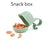 Portable Baby Pacifier Box Dustproof Cute Shark-Shaped Pacifier Snack Travel Storage Box Safe Case for Baby Pacifier