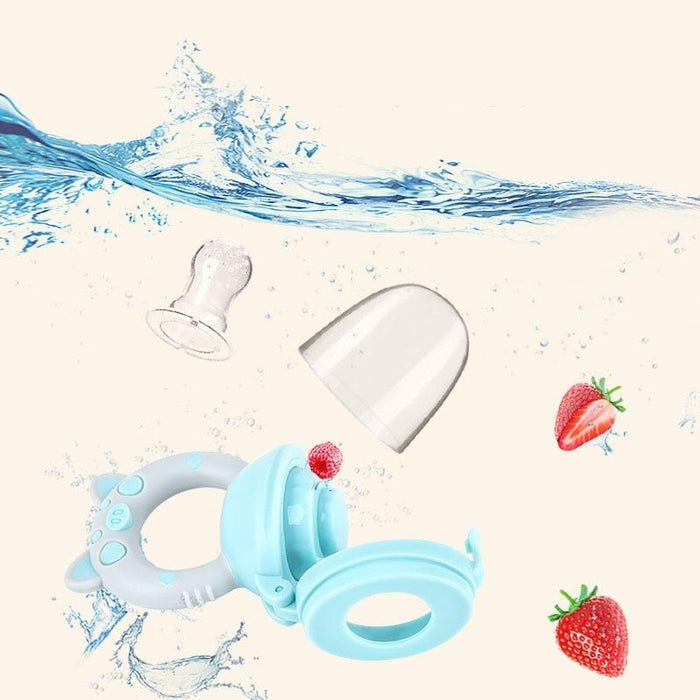 Silicone Baby Pacifier Feeder Cartoon Animal Infant Nipple Holder Newborn Fruit pacifier Tetine Silicona Nipple Bit