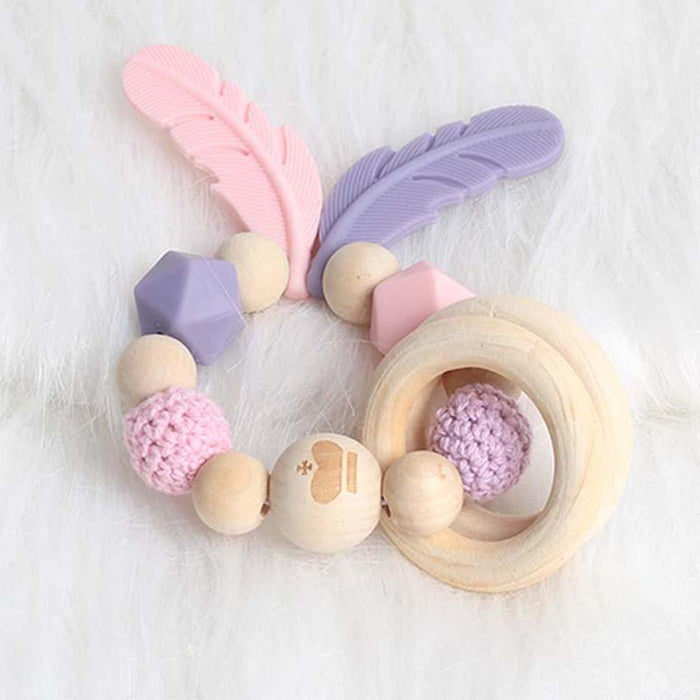 Modern Wood Pacifier Clip Chain Holder Nipples Pacifier Clips Pacifier Teether Teething Toy Cartoo Wooden Bracket For Pacifier For Kids