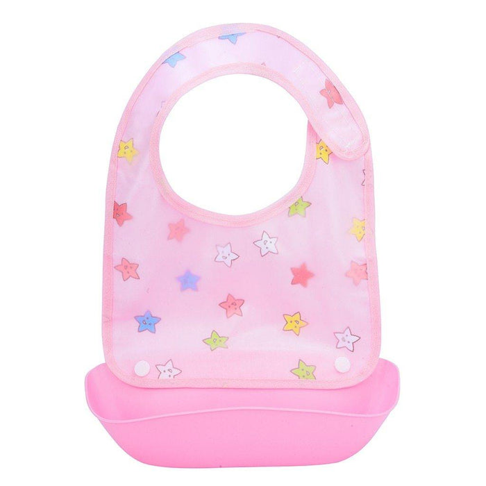 Baby Bibs Waterproof Silicone Feeding Saliva Towel Newborn Cartoon Aprons Baby Bibs Detachable For Kids