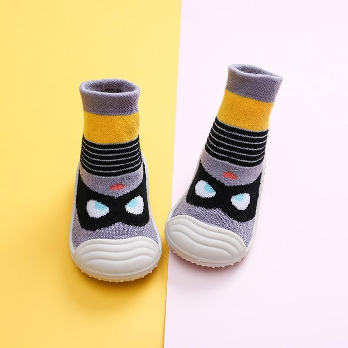 Unisex Cartoon Baby Children's Floor Socks Baby Rubber Soft Sole Socks Breathable Cotton Warm Shoes