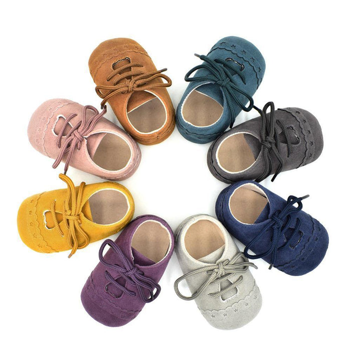 Newborn Baby Shoes Girls Boys Soft Warm Leather Prewalker Anti-slip Shoes Canvas Sports Sneakers Footwear Shoes