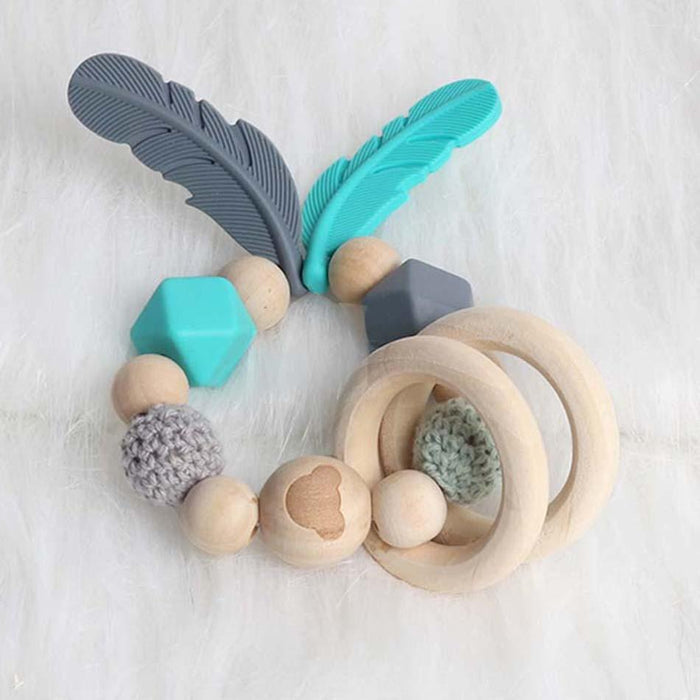 Modern Wood Pacifier Clip Chain Holder Nipples Pacifier Clips Pacifier Teether Teething Toy Cartoo Wooden Bracket For Pacifier For Kids