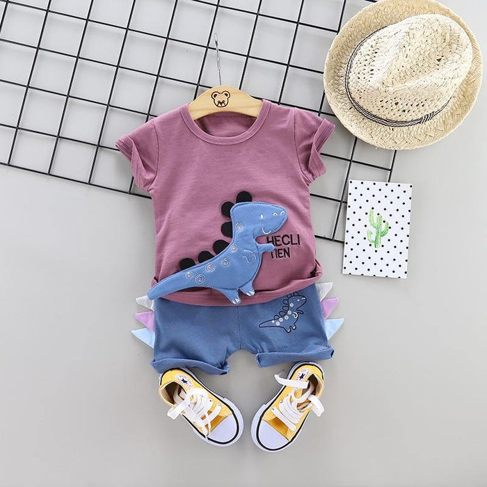 Fashion Infant  Clothing Set for Boys and Girls Cute Summer Casual Clothes Set  Top+Shorts Kids Clothes Summer Edition T shirt and Pants Set