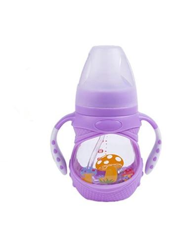 Infant Food Silicone Glass Feeding Bottle For Baby Feeding Bottle Children Drink Water to Feed Glass For Baby