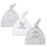 Printed Baby Hats & Caps For Newborn Baby Accessories In Elegant Modern Design Set Of 3PCS For Baby Kids