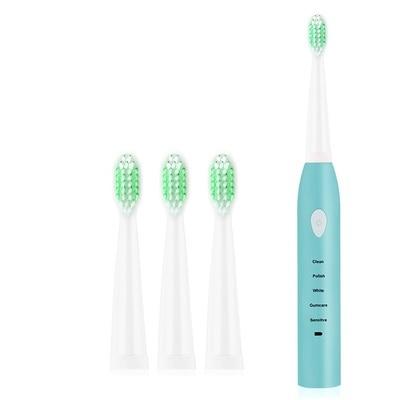 Electric Toothbrush Rechargeable Ultrasonic Washable Electronic Whitening Waterproof Teethbrush Head Replaceable Perfect For Cleaning Teeths