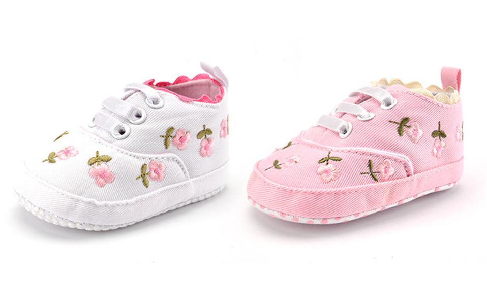 Baby Girl Shoes White Lace Soft Shoe Prewalker Walking Toddler Kids Shoes First Walker