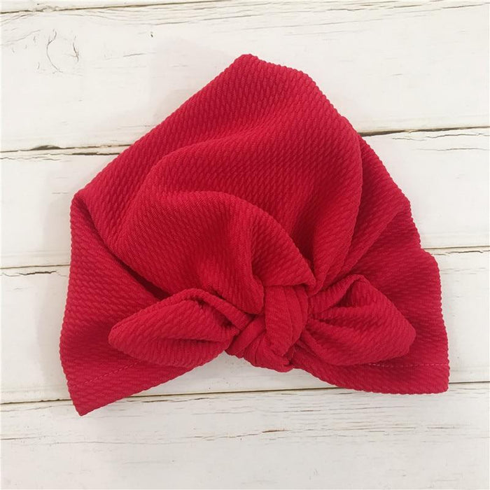 Handmade Baby Hats Rabbit Ears for Infant Children Baby Girls Boho Hat Beanie Scarf Turban Head Wrap Cap For Girls Baby