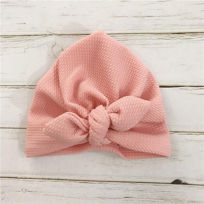 Handmade Baby Hats Rabbit Ears for Infant Children Baby Girls Boho Hat Beanie Scarf Turban Head Wrap Cap For Girls Baby