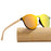 Luxury Sping Hinge Round Sunglasses Bamboo Wood Sunglasses For Men and Women Eyewear With UV400 Protection