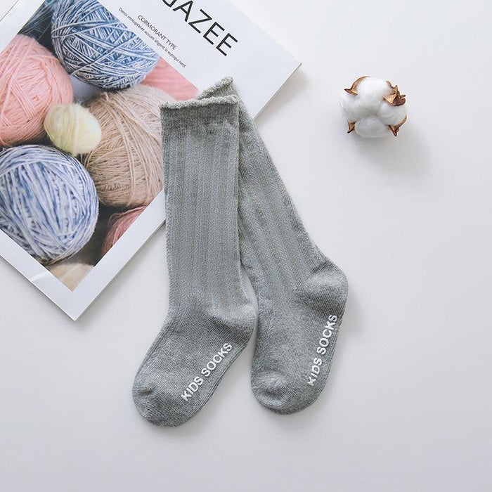 New Kids Stretchable Socks Toddlers Girls Big Bow Knee High Long Soft Cotton Lace Baby Comfortable Colorful  Socks