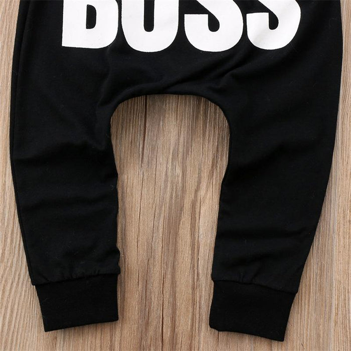 Modern Printed Baby Letter BOSS Pants Cotton Baby Pants / Casual Trousers for Boy and Girl Clothes