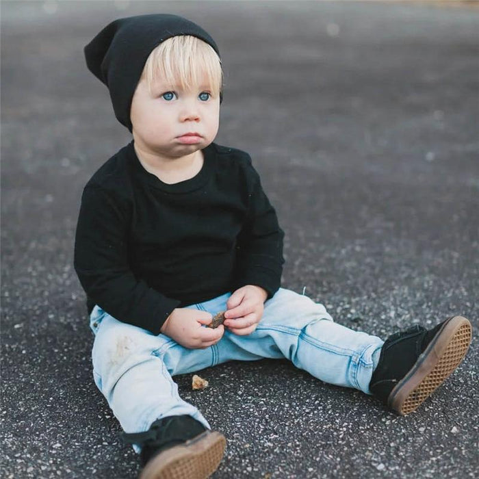 Modern Luxury Baby Street Dance Hip Hop Hat for Boys Girls Knitted Cap Inelegant Modern Kids Style