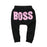 Modern Printed Baby Letter BOSS Pants Cotton Baby Pants / Casual Trousers for Boy and Girl Clothes