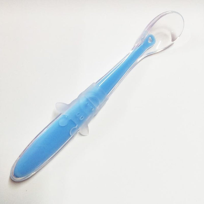 Baby Full Silicone Soft  Training Spoon Children Tableware Perfect Gift For Parents Baby Boys Or Girls Unique Design