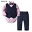 Luxury Modern Outfit Autumn Fashion Baby Boys Gentleman Bow Tie Rompers Pants Suit Baby Set For Celebrations