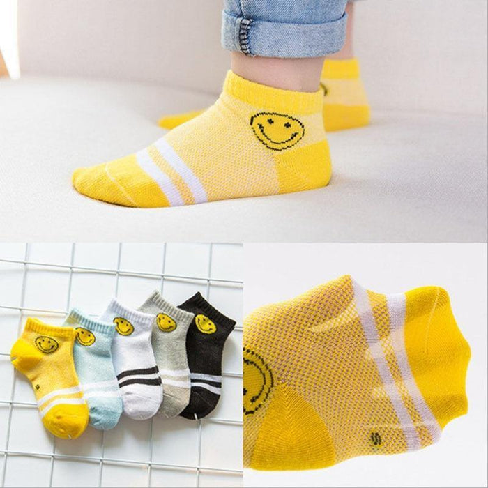 5 Pairs Kids Socks  Striped Sock for Children Fashion Sports Elastic Socks Spring Autumn Summer Breathable Soft Socks For Kids