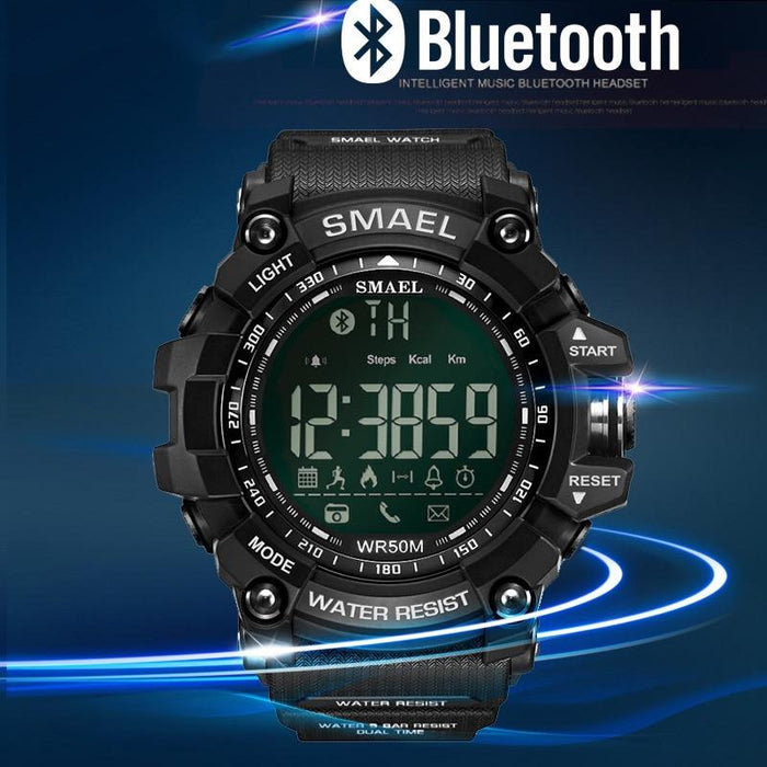 Smart Sport Mens Chronograph Watch Sport Stop Army Military Multifunction  Waterproof 50M LED Digital Watch for Man