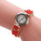 Women Handmade Bracelet Watches New Design Rope Beads Knitting Adjustable Wristwatches Gift For Women and Lady and Girls