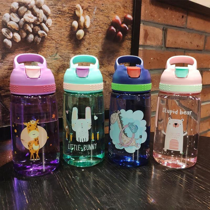 Baby Bottle Infant Newborn Cup Children Learn Feeding Drinking Bottle Kids Straw Juice Water Bottles For Kids