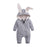 Modern New Lucury Newborn Baby Clothes Bunny Baby Rompers Cotton Hoodie Rabit Romper For Baby