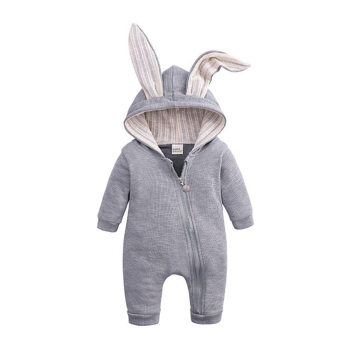 Modern New Lucury Newborn Baby Clothes Bunny Baby Rompers Cotton Hoodie Rabit Romper For Baby