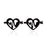 Small Luxury Black Stainless Steel Earrings Geometric Shape for Women Black Star Moon Stud Earring Fashion Jewelry Best Gift for Women