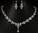 Exquisite Jewelry Sets For Women Wedding Party Jewelry Accessories Cubic Zircon Stud Earrings & Necklace Gift