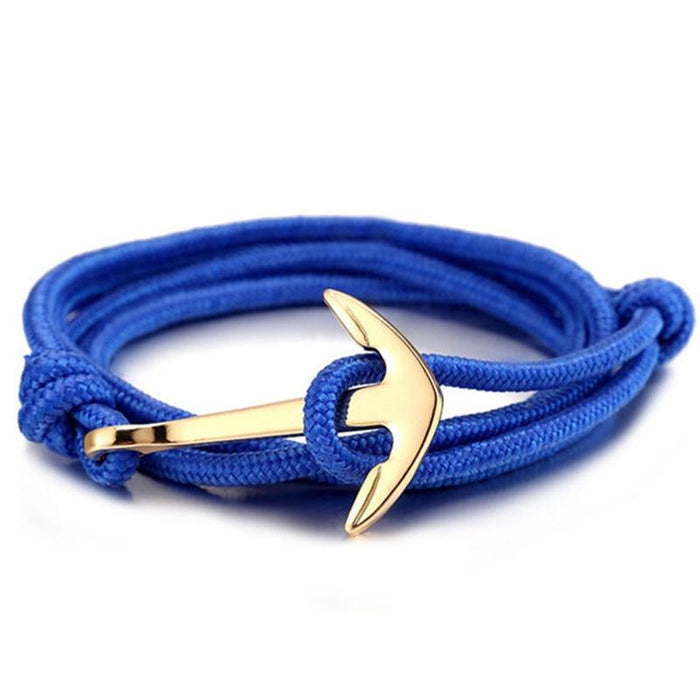 Style Nylon Rope Chain And Link Anchor Bracelets Popular Jewelry Anchor Bracelets For Women and Men