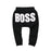 Modern Printed Baby Letter BOSS Pants Cotton Baby Pants / Casual Trousers for Boy and Girl Clothes