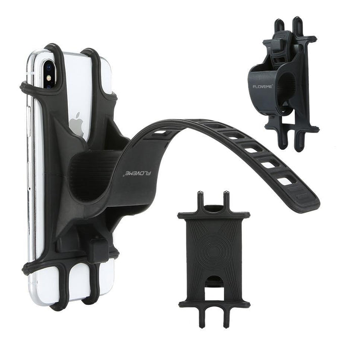 Black Bike Phone Holder Universal Motorcycle Bicycle Mobile Cell Phone Handlebar Stand