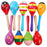 Baby Kid Wooden Ball Toy Sand Hammer Rattle Musical Instrument Percussion Infant (Multicolor)Random PCS For Kids