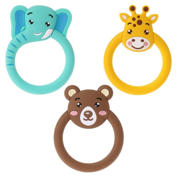 Baby Silicone Teether Pacifier Cartoon Teething Nursing Silicone BPA Free  Toys For Baby KIds