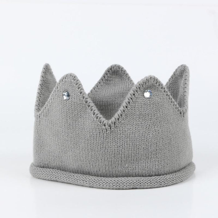 Crown Baby Hat Photography Props Knit Newborn Baby Girl Boy Hat Turban Infant Toddler Beanie Cap For Kids