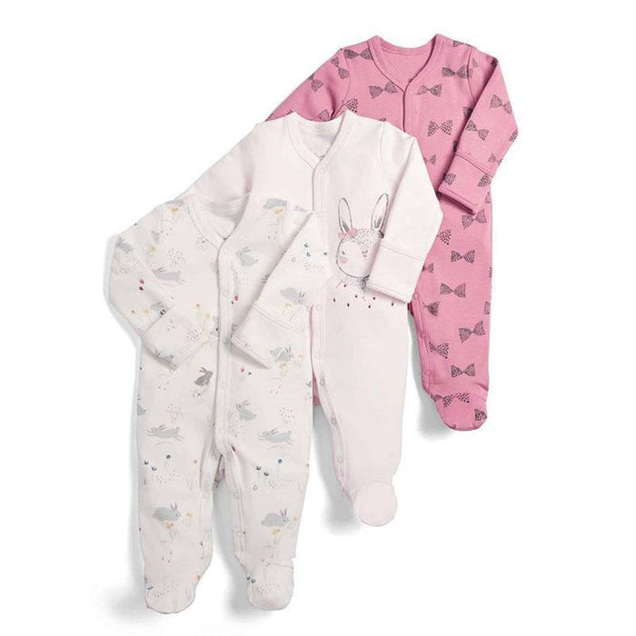 3pcs Set Baby Romper Newborn Sleep suit Flower Baby Rompers Infant Baby Clothes Long Sleeve Newborn Jumpsuits Pajamas for Kids