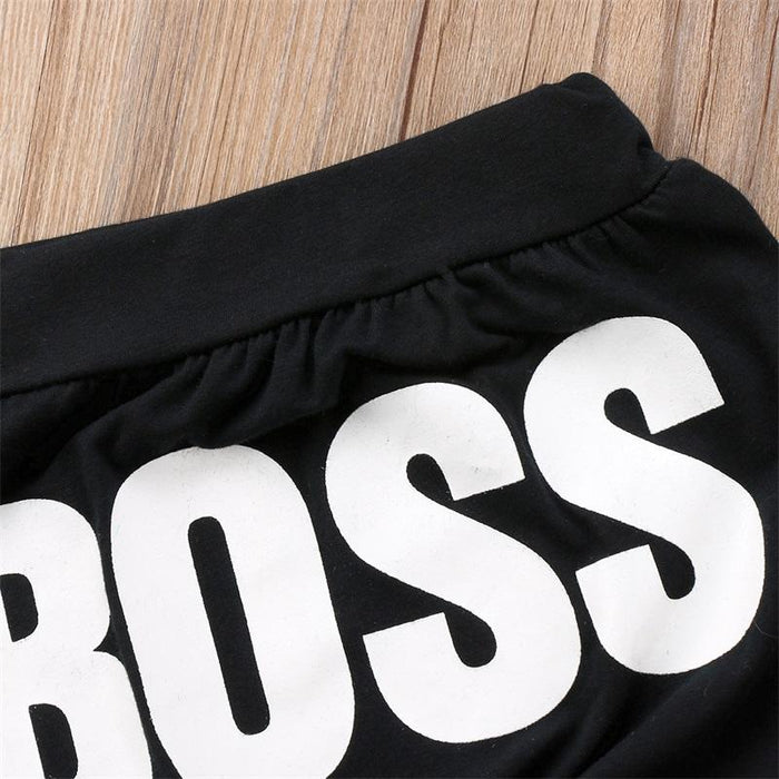 Modern Printed Baby Letter BOSS Pants Cotton Baby Pants / Casual Trousers for Boy and Girl Clothes