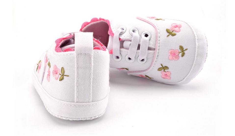 Baby Girl Shoes White Lace Soft Shoe Prewalker Walking Toddler Kids Shoes First Walker