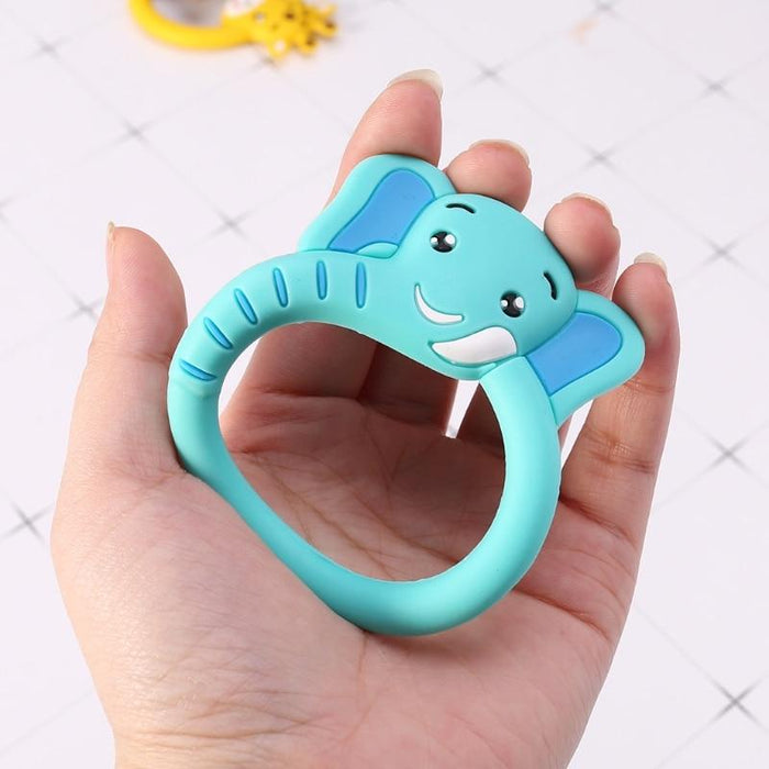 Baby Silicone Teether Pacifier Cartoon Teething Nursing Silicone BPA Free  Toys For Baby KIds