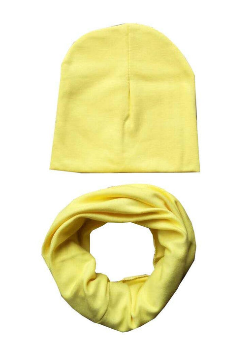 Baby Boys & Girls  Cap Cotton Scarf Beanie Infant Knitted For Toddlers Children Set For Baby Kids