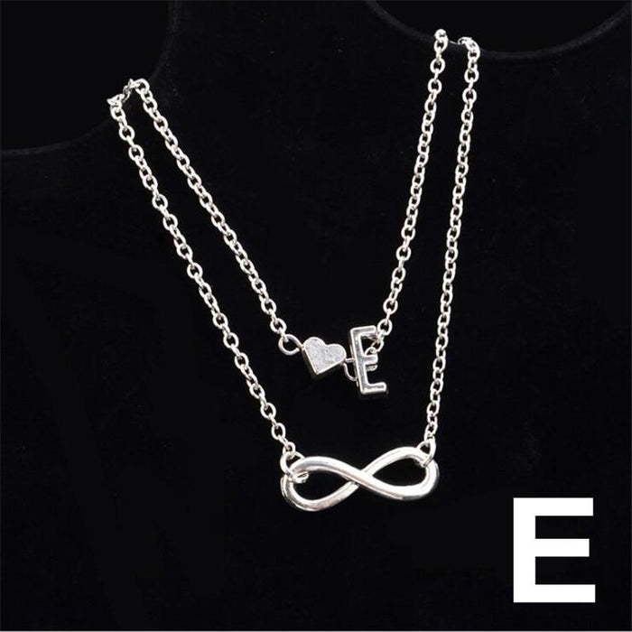 Anklet Heart Infinity Silver Color Ankle Bracelet 26 Letter Anklets For Women Foot Jewelry Style