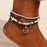 Starfish Handmade Brecelets Shell Beads Starfish Anklets for Women Leg Bracelet Handmade Bohemian Foot Chain