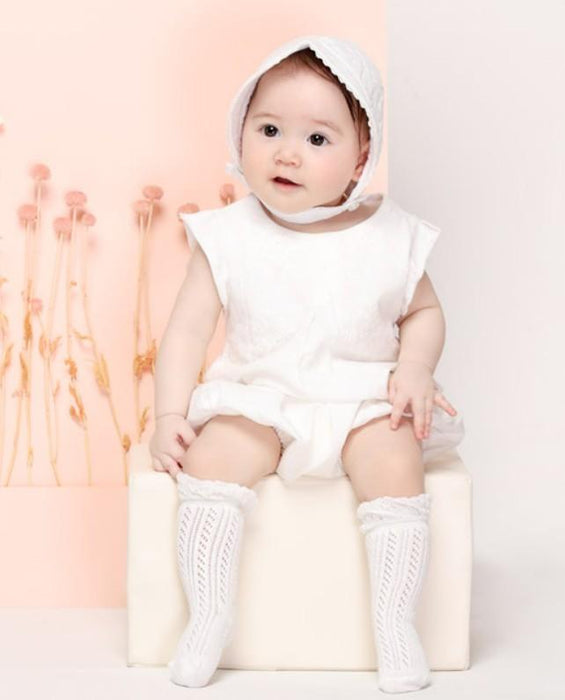 Modern Baby Girl Pure Cotton Summer High knee Mesh Breathable Cotton Long Girl Socks