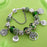 Elegant Modern Amazing Fashion New Luxury Silver Tree of Life Fashion Bracelet Green Leaf Crystal Charm Bracelet