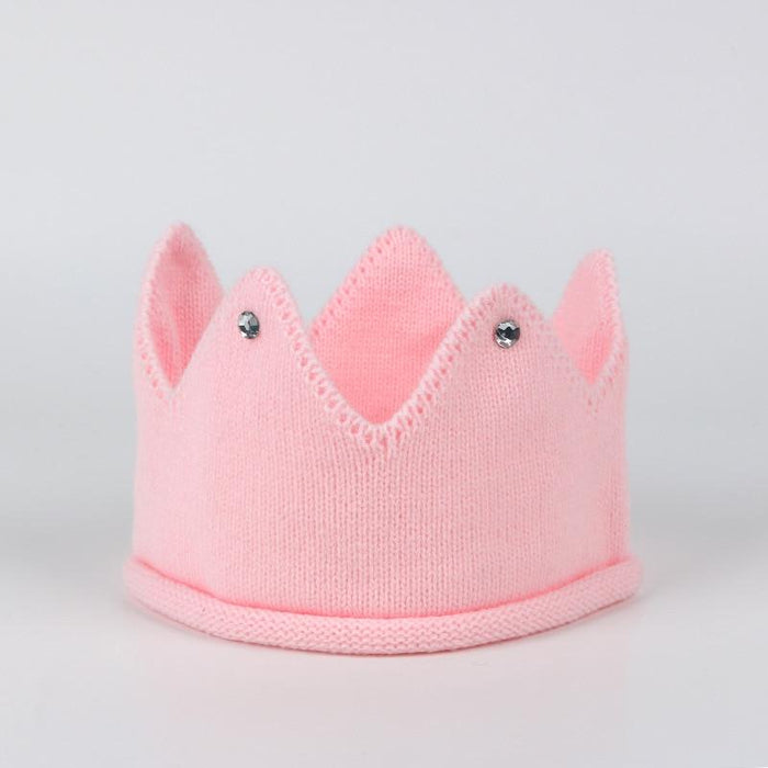 Crown Baby Hat Photography Props Knit Newborn Baby Girl Boy Hat Turban Infant Toddler Beanie Cap For Kids