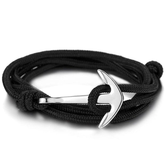 Style Nylon Rope Chain And Link Anchor Bracelets Popular Jewelry Anchor Bracelets For Women and Men