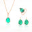 High Quality Elegant Gold Color Austrian Crystal Pendants Necklaces Earrings Bridal Jewelry Sets For Women